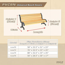 Pyle PVCBN76 Armor Shield Patio Bench Cover, 50 by 28.5 by 30-Inch, Fits Bench