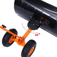 Snow Shovel, Ohuhu Adjustable Wheeled Snow Pusher, Heavy Duty Rolling Snow Plow Shovels, Efficient Snow Plow Snow Removal Tool【UPGRADED VERSION】