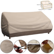 Waterproof Outdoor Patio Loveseat and Bench Cover Furniture Weather Protection - Air Vents Reduce Inside Condensation And Wind Lofting - Made Of High Quality Oxford Cloth Fabric, Not Tear Easily