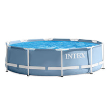 Intex 10' x 30" Prism Frame Round Above Ground Family Summer Swimming Pool