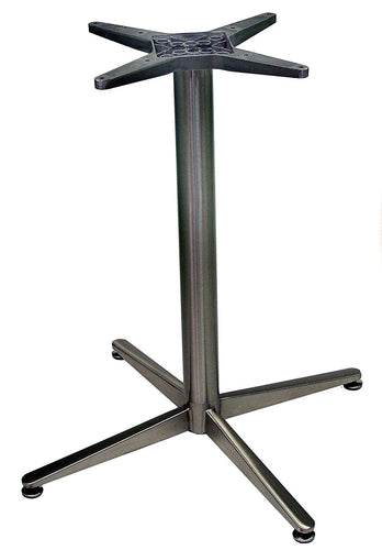 ATC Amanda Stainless Steel 4-Leg Table Base, 28" L x 28" W x 29" H