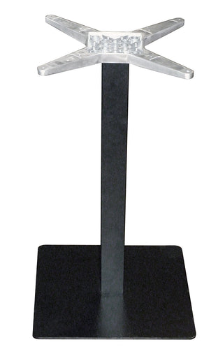 ATC Futura Square Black Powder-Coated Galvanized Steel Low Profile Square Table Base 20" x 20" Base x 28-1/2" H