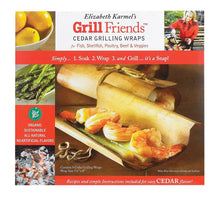 Elizabeth Karmel's Organic Cedar Grilling Wraps, Pack of 8, 7.25 by 8-inch