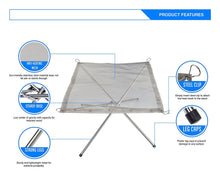 Portable Outdoor Fire Pit : Collapsing Steel Mesh FirePlace - Perfect for Camping, Backyard and Garden - Carrying Bag Included