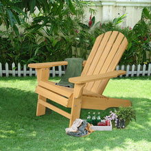 Giantex Outdoor Natural Fir Wood Adirondack Chair Patio Lawn Deck Garden Furniture
