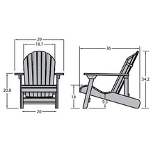 Highwood Hamilton Folding and Reclining Adirondack Chair, Adult Size, Weathered Acorn