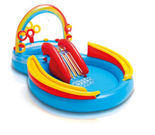 Intex Rainbow Ring Inflatable Play Center, 117" X 76" X 53", for Ages 2+