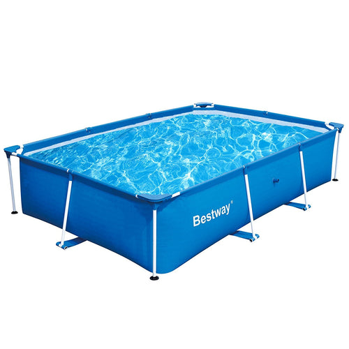 Bestway 118 x 79 x 26 Inches 871 Gallon Deluxe Splash Frame Kids Swimming Pool