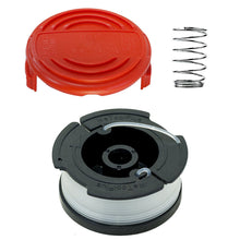 LBK Replacement 0.065" Trimmer Spool Line，Cap cover and Spring for BLACK+DECKER, compatible with AF-100 and RC-100