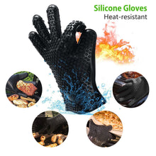 BBQ Grill Accessories Set 6-Piece, The Most Essential Barbecue Tools w/ Best Versatile BBQ Gloves Oven Mitts, Meat Shredder Claws and Silicone Oil Basting Brush for Indoor Outdoor Grilling Cooking