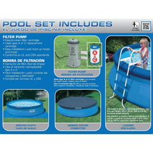 Intex 15ft X 42in Easy Set Pool Set with Filter Pump, Ladder, Ground Cloth and Pool Cover