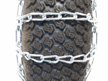 16x6.5-8 TIRE CHAINS 2 Link for John Deere F GX LX X Series Lawn Mower Tractor by The ROP Shop