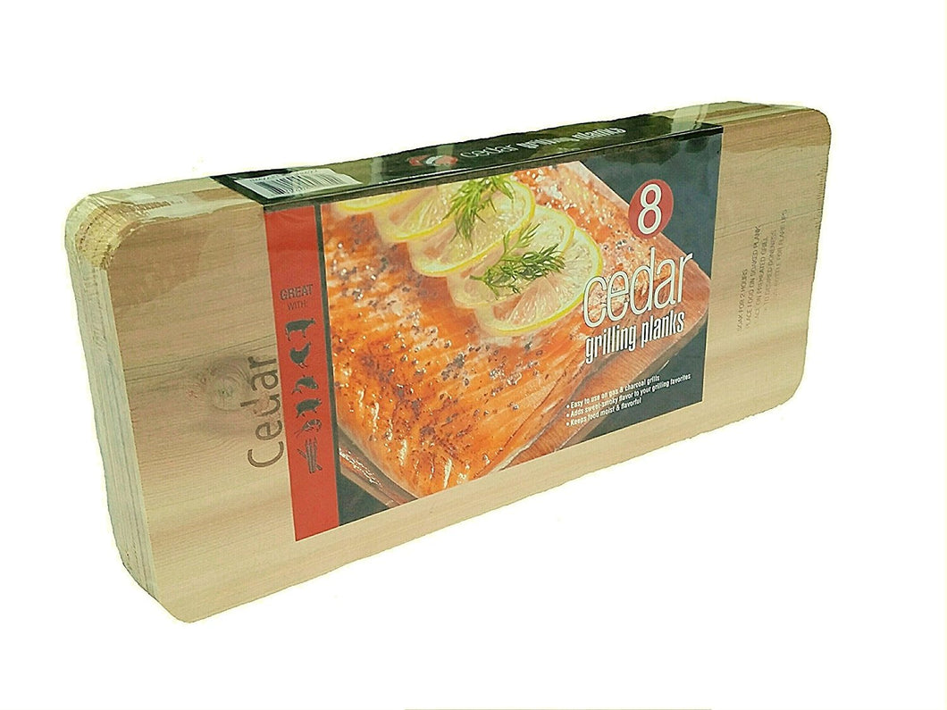 Coastal Cuisine Large Cedar Grilling/Barbecue Planks Set of 8 (2-Pack)