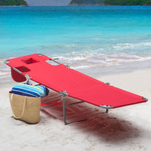 Ostrich Chaise Lounge, Red
