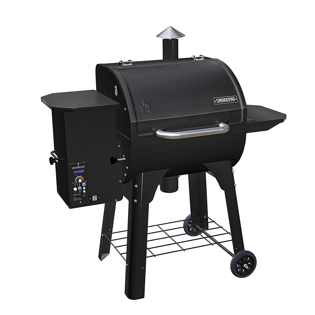 Camp Chef SmokePro SG Wood Pellet Grill Smoker, Black (PG24SG)