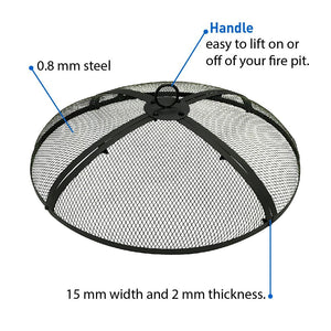 40 &quot; ROUND FIRE SCREENS &ndash; FIRE PIT COVERS &ndash; FIRE SCREEN PROTECTOR-40 Inch