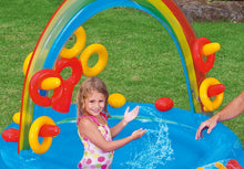 Intex Rainbow Ring Inflatable Play Center, 117" X 76" X 53", for Ages 2+