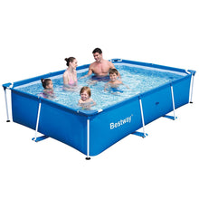 Bestway 118 x 79 x 26 Inches 871 Gallon Deluxe Splash Frame Kids Swimming Pool