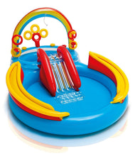 Intex Rainbow Ring Inflatable Play Center, 117" X 76" X 53", for Ages 2+
