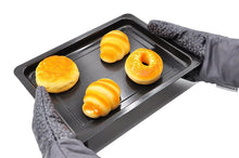 Silicone Oven Mitts Flower Pattern Heat Resistant Pot Holders for Kitchen Oven, BBQ Grill and Fire Pits - Ideal for Cooking, Baking, Grilling - Non-Slip Grip (Grey) 1 Pair LA Sweet Home