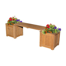 Backyard Discovery All Cedar Patio Bench with Planters