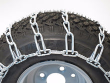 16x6.5-8 TIRE CHAINS 2 Link for John Deere F GX LX X Series Lawn Mower Tractor by The ROP Shop