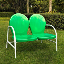 Crosley Furniture Griffith Metal Outdoor Loveseat - Grasshopper Green