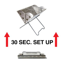 UCO Flatpack Portable Stainless Steel Grill and Fire Pit