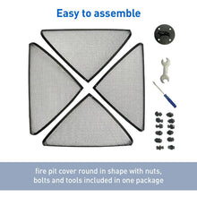 EasyGo FIRE SCREEN &ndash; FIRE PIT COVER &ndash; FIRE SCREEN PROTECTOR (40" Square)
