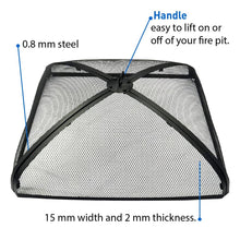 EasyGo FIRE SCREEN &ndash; FIRE PIT COVER &ndash; FIRE SCREEN PROTECTOR (21" Square)