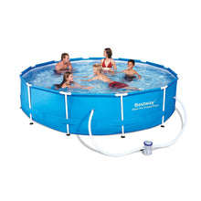 Bestway 12&#39; x 36&quot; Steel Pro Frame Above Ground Family Swimming Pool Set w/ Pump