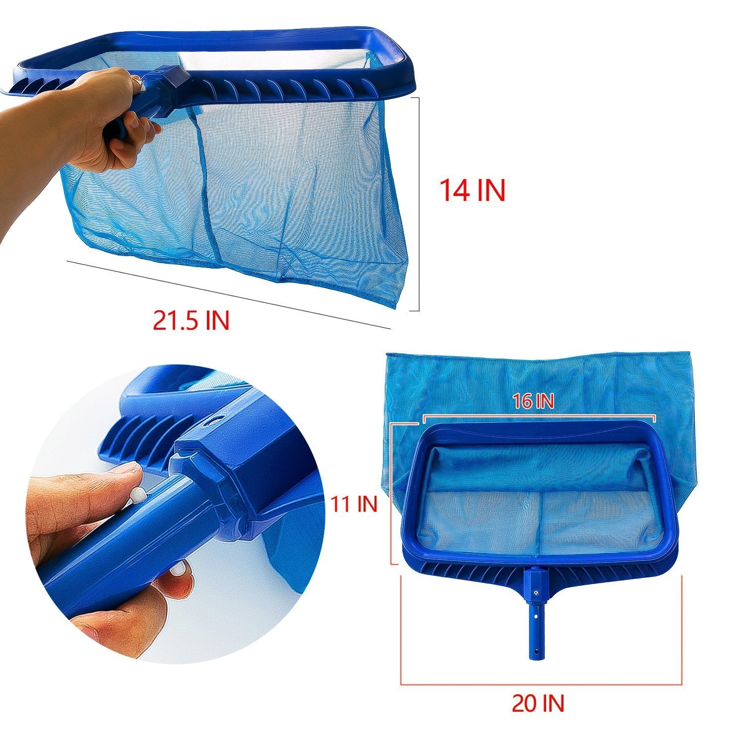 iGoods [ENLARGED and STRONGERED] Swimming Pool Net, Pond Skimmer