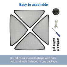 EasyGo FIRE SCREEN &ndash; FIRE PIT COVER &ndash; FIRE SCREEN PROTECTOR (21" Square)