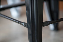 24&rdquo; Counter Height Bar Stools,! (BLACK) by UrbanMod, [Set Of 4] Stackable, Indoor/Outdoor, Kitchen Bar Stools,! 330LB Limit, Metal Bar Stools! Industrial, Galvanized Steel, Counter Stools!