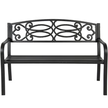 Best Choice Products 50&quot; Outdoor Patio Garden Bench Steel Frame Park Yard Porch Furniture