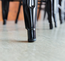 24&rdquo; Counter Height Bar Stools,! (BLACK) by UrbanMod, [Set Of 4] Stackable, Indoor/Outdoor, Kitchen Bar Stools,! 330LB Limit, Metal Bar Stools! Industrial, Galvanized Steel, Counter Stools!