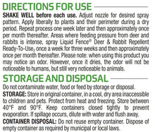 Liquid Fence Deer and Rabbit Repellent, Ready-to-Use, 1-Gallon