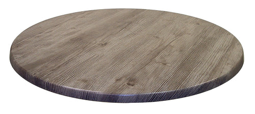 ATC Werzalit Wood-Look Table Top, 36" D, Ponderosa Grey (Pack of 2)