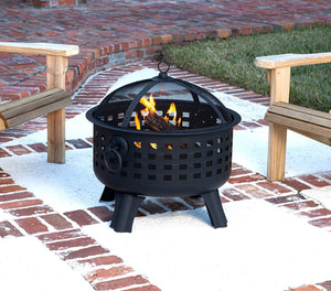 AmazonBasics Steel Lattice Fire Pit, 23-1/2-Inch