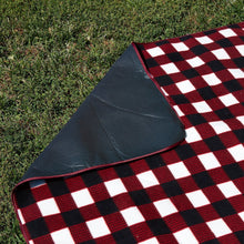 Clara Clark 58" x 78" Camping Beach Picnic Outdoor Blanket, X-Large, Red Plaid