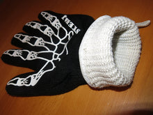 STEMAJ Heat Resistant Gloves 932F - BBQ Gloves - Grilling Gloves - Fire Resistant Gloves - Cut Resistant - for Cooking, BBQ, Oven, Fireplace - 5" Cuff for Extra Forearm Protection (Skeleton)