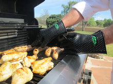VRP Heat Resistant Silicone BBQ Gloves  Best Protective Insulated Oven, Grill, Baking, Smoker or Cooking Gloves  XXL Replace Your Potholder and Mitts  Five Fingered Waterproof Grip - 3 SIZES