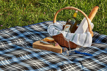 Clara Clark 58&quot; x 78&quot; Camping Beach Picnic Outdoor Blanket, X-Large, Royal Blue Plaid