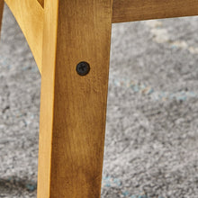 Analise Foot Stool Ottoman | Mid Century Modern, Danish Design | Upholstered in Wheat Fabric (Set of 2)