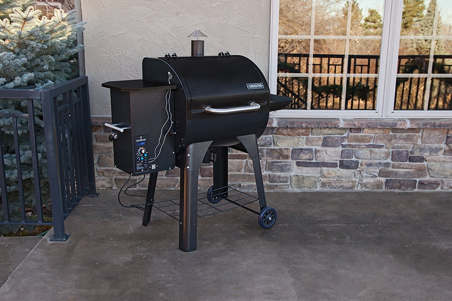 Camp Chef SmokePro SG Wood Pellet Grill Smoker Black PG24SG