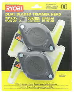 Ryobi ACFHRL2 Polycarbonate Bladed Trimmer Head Compatible with Ryobi 18-Volt, 24-Volt, and 40-Volt Strimmers (2 Pack)