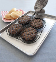 Charcoal Companion Nonstick Hamburger Grilling Basket