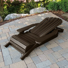 Highwood Hamilton Folding and Reclining Adirondack Chair, Adult Size, Weathered Acorn