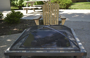 30-Inch Square Fire Pit Spark Screen