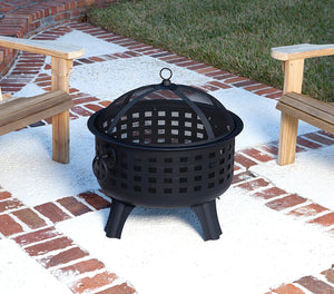 AmazonBasics Steel Lattice Fire Pit, 23-1/2-Inch